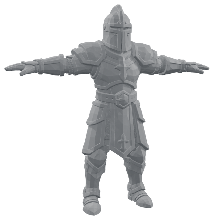 Full knight, reduced and baked